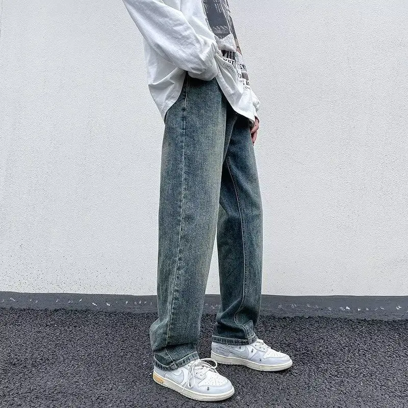 Jeans Men Spring Autumn Casual Elastic Fashion Denim Trousers Male Brand Loose Straight Pants Loose Streetwear Daliy Z87
Jeans Men Spring Autumn Casual Elastic Fashion Denim Trousers Male Brand Loose Straight Pants Loose Streetwear Daliy Z87