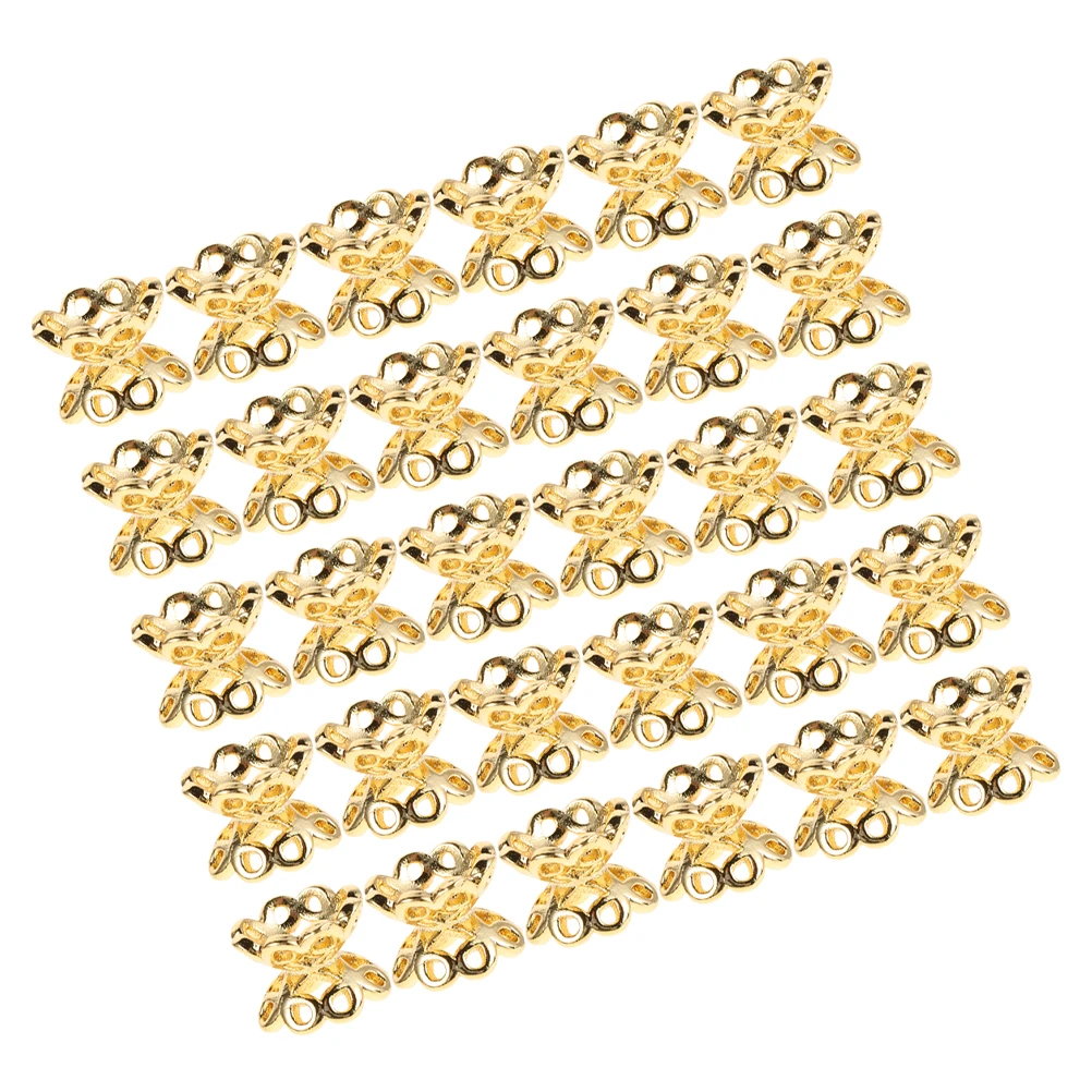 50pcs Hollow Necklace Bracelet Accessories Double Sided Bead Caps Jewelry Making Craft Copper Spacer Durable Reliable
50pcs Hollow Necklace Bracelet Accessories Double Sided Bead Caps Jewelry Making Craft Copper Spacer Durable Reliable