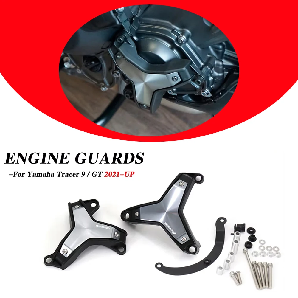 NEW Motorcycle Parts Side Engine Guard Protection Sliders Crash Pads For Yamaha Tracer 9 gt Tracer9 GT 2021 -
NEW Motorcycle Parts Side Engine Guard Protection Sliders Crash Pads For Yamaha Tracer 9 gt Tracer9 GT 2021 -