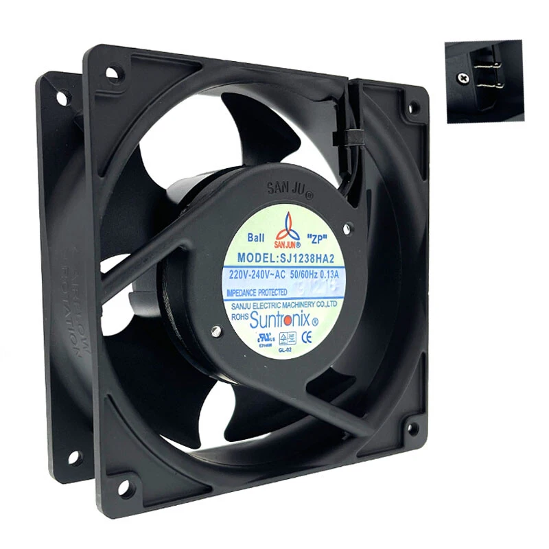 S+ 220V Fan Suntronix SANJUN SJ1238HA2 120mm 12cm 12038 220V 240V 0.13A Cooling Fan
S+ 220V Fan Suntronix SANJUN SJ1238HA2 120mm 12cm 12038 220V 240V 0.13A Cooling Fan