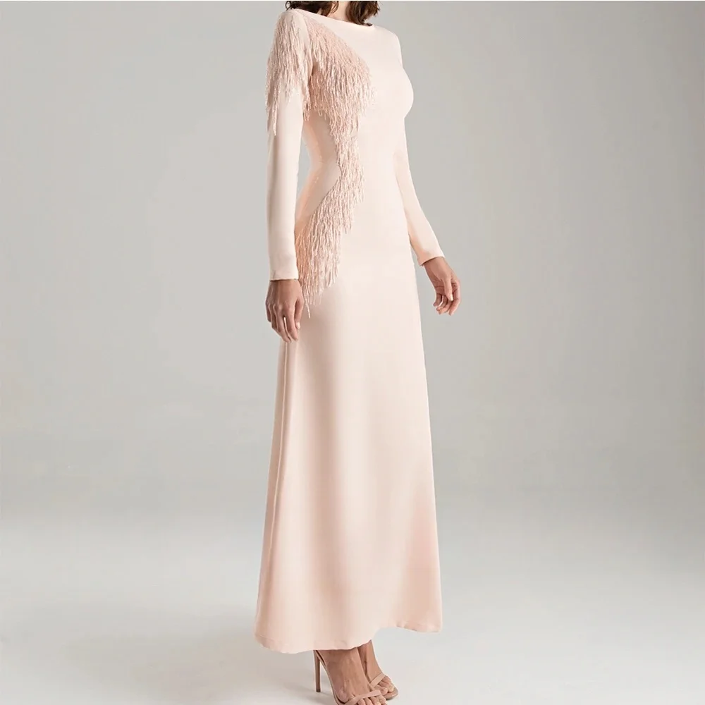 Women Party Long Sleeves Bespoke Occasion Gown Evening Dresses Prom Pastrol Unisex Jersey Retro Dubai Saudi Arabic Customized
Women Party Long Sleeves Bespoke Occasion Gown Evening Dresses Prom Pastrol Unisex Jersey Retro Dubai Saudi Arabic Customized