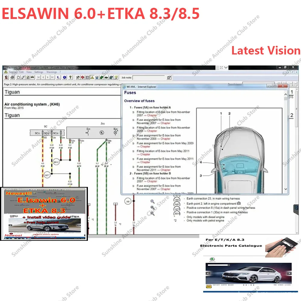 2024 Hot ElsaWin 6.0 Latest Version for V-W For A-udi For Sk-oda For S-eat auto repair software motiva Elsa Win 6.0 up to 2017
2024 Hot ElsaWin 6.0 Latest Version for V-W For A-udi For Sk-oda For S-eat auto repair software motiva Elsa Win 6.0 up to 2017
