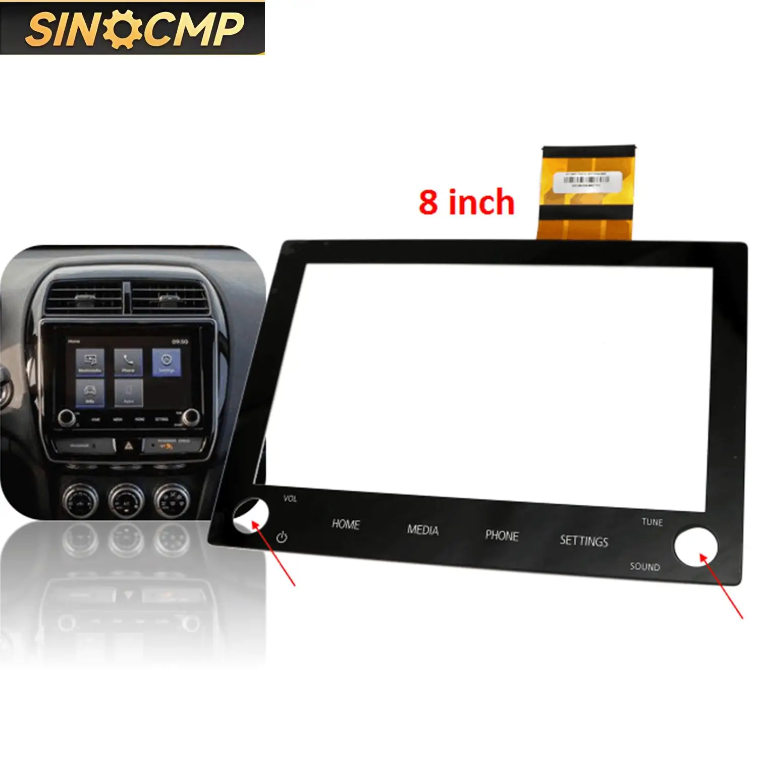 3AP578 8740A103 8740A040 8740A076 Touch-Screen Digitizer Radio Glass For Mitsubishi Outlander Sport 8" 2 Knobs Parts 1Pc
3AP578 8740A103 8740A040 8740A076 Touch-Screen Digitizer Radio Glass For Mitsubishi Outlander Sport 8" 2 Knobs Parts 1Pc