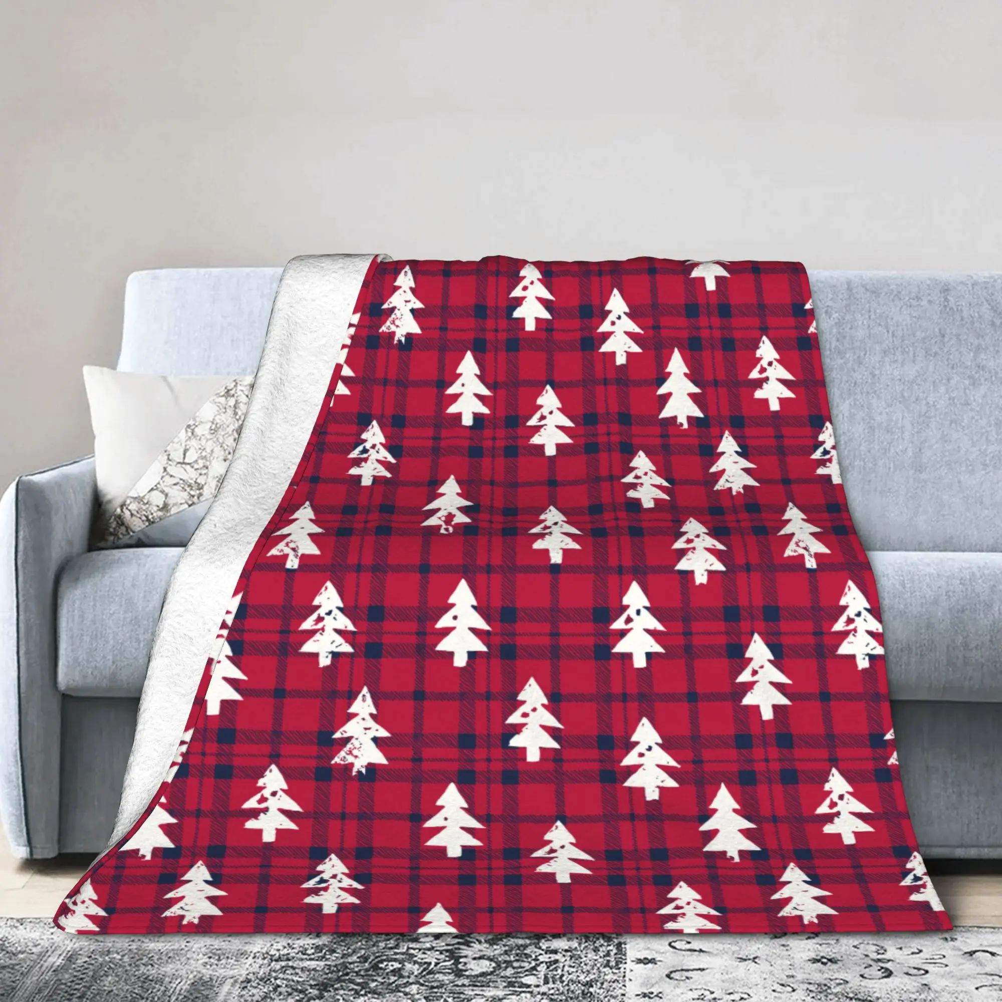 New Woodland Christmas Trees Farmhouse Style Blankets Soft Fleece Classic Red Checkered Plaid Throw Blanket Machine Washable
New Woodland Christmas Trees Farmhouse Style Blankets Soft Fleece Classic Red Checkered Plaid Throw Blanket Machine Washable