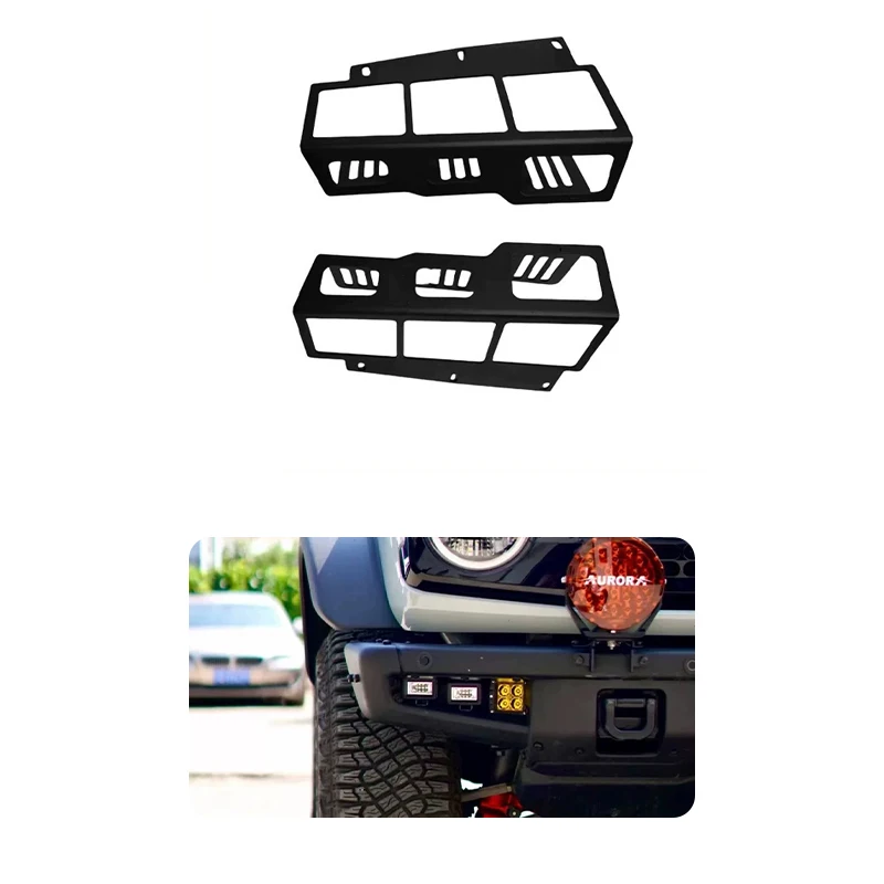 Heavy Duty Steel Bumper Pod Mounts, textured Black Bolt-On No-Drill,for Ford Bronco 2021+ Fog Pocket Light Brackets
Heavy Duty Steel Bumper Pod Mounts, textured Black Bolt-On No-Drill,for Ford Bronco 2021+ Fog Pocket Light Brackets