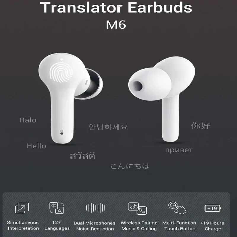 Intelligent Bluetooth Translation Earphones Support Real-time Translation in 127 Languages Using Bluetooth Earphones
Intelligent Bluetooth Translation Earphones Support Real-time Translation in 127 Languages Using Bluetooth Earphones