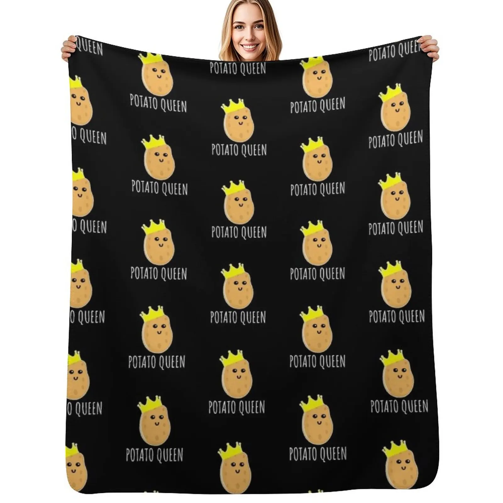 Potato Queen - Funny Potato Gift Throw Blanket Bed Fashion Sofas For Baby Sofa Throw Blankets 
Potato Queen - Funny Potato Gift Throw Blanket Bed Fashion Sofas For Baby Sofa Throw Blankets