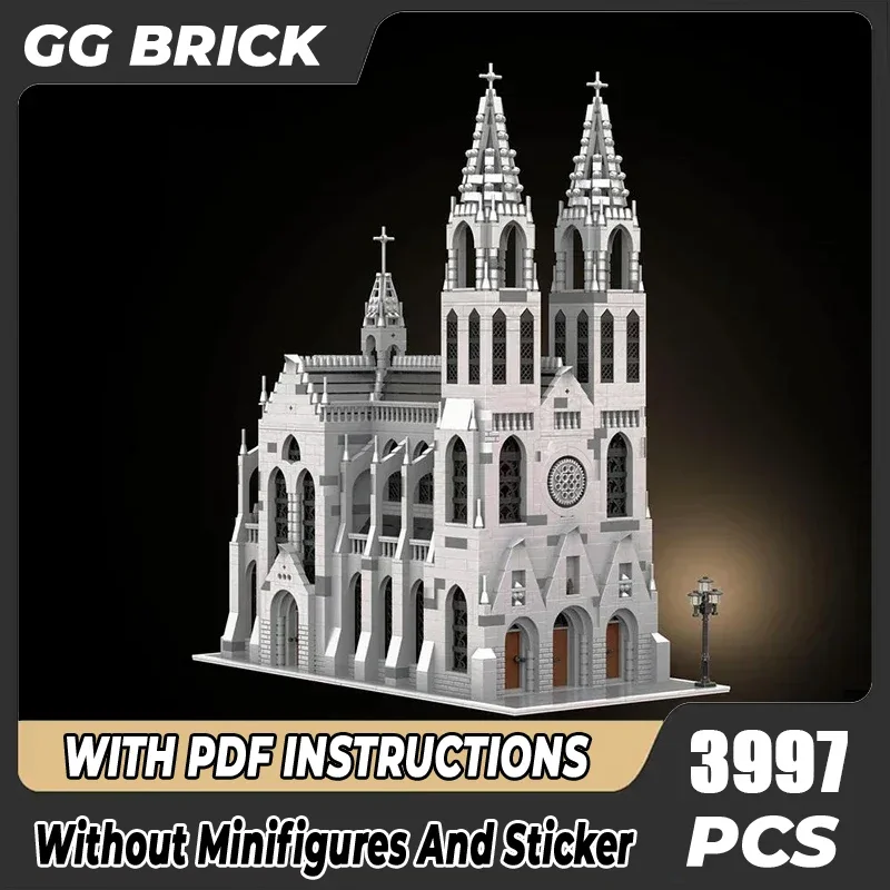 Moc Building Block Gothic Cathedral Model Technology Brick DIY Assembly Modular City Street View Toy For Holiday Gift
Moc Building Block Gothic Cathedral Model Technology Brick DIY Assembly Modular City Street View Toy For Holiday Gift