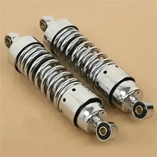 265mm Chrome Rear Shock Absorber Suspension Strut For 250cc Motorcycles Lowering Kit Replacement
265mm Chrome Rear Shock Absorber Suspension Strut For 250cc Motorcycles Lowering Kit Replacement