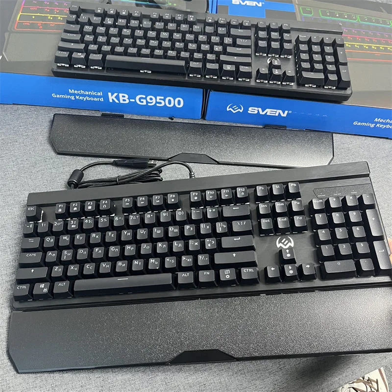 RGB light green axis with hand support computer game office mechanical keyboard
RGB light green axis with hand support computer game office mechanical keyboard