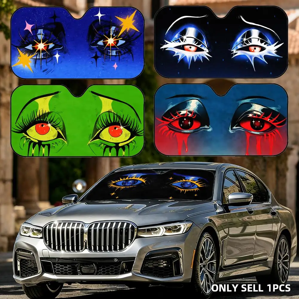Cool Color EYE Sun Visor Car Windshield Sun Shade Front Window Sunshade UV Block Heat Insulation Cover Parasol
Cool Color EYE Sun Visor Car Windshield Sun Shade Front Window Sunshade UV Block Heat Insulation Cover Parasol