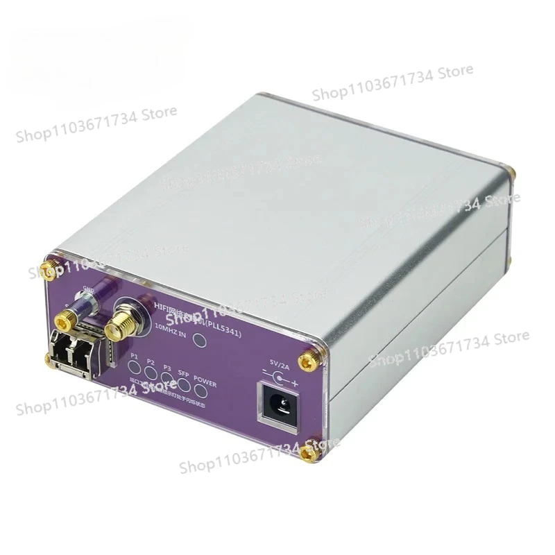 HIFI Network Switch (PLL5381 Version with Built-in OCXO/PLL5341 ) with 3 Electrical Ports and 1 Optical Port 
HIFI Network Switch (PLL5381 Version with Built-in OCXO/PLL5341 ) with 3 Electrical Ports and 1 Optical Port