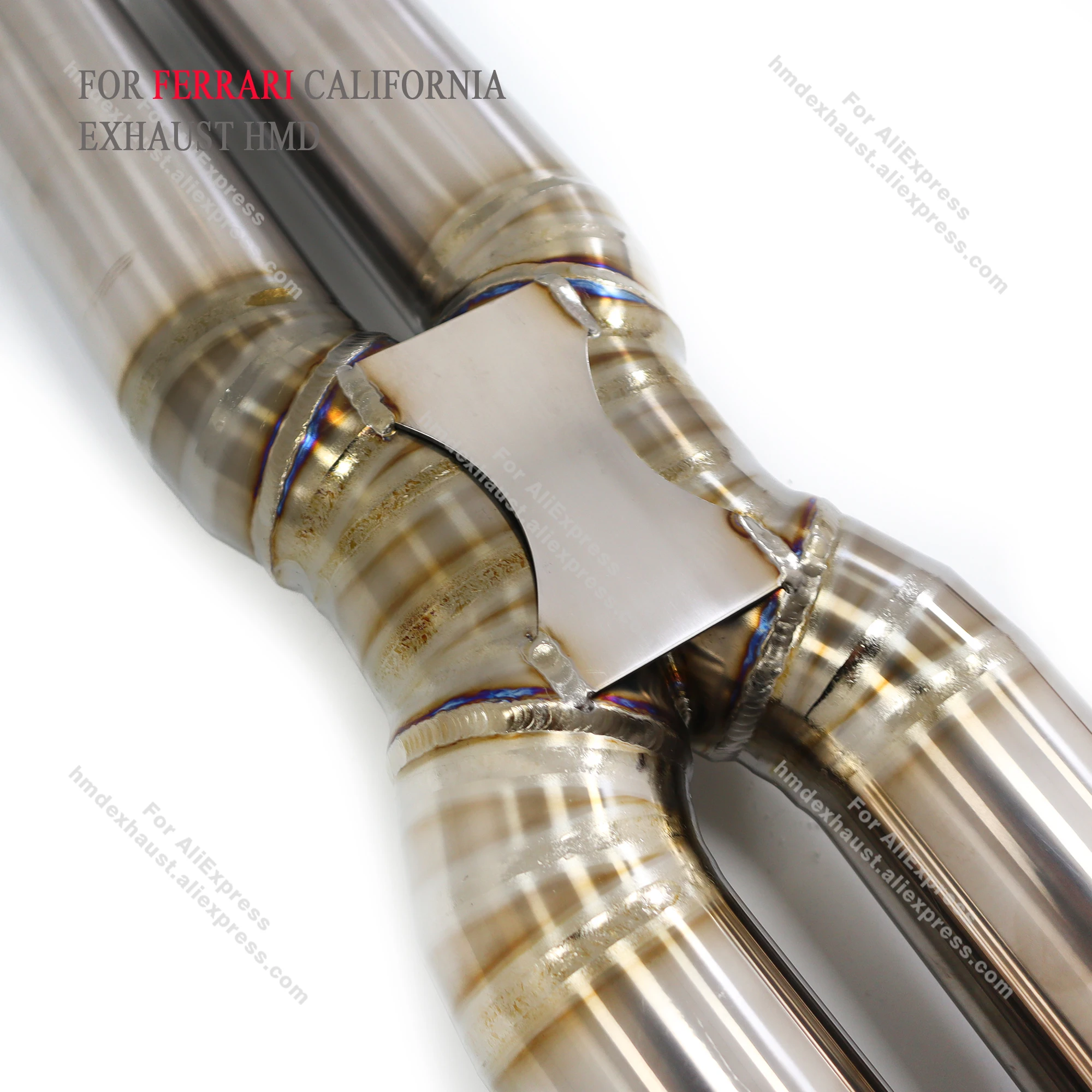 High Quality Catback For Ferrari California Titanium Alloy Exhaust System Vacuum Valve Muffler X Pipe Racing Pipe HMD
High Quality Catback For Ferrari California Titanium Alloy Exhaust System Vacuum Valve Muffler X Pipe Racing Pipe HMD