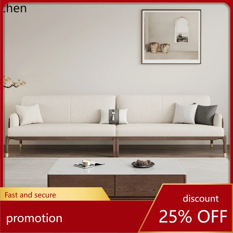 HXL Ash wood living room combination furniture small apartment fabric straight row three-person sofa
HXL Ash wood living room combination furniture small apartment fabric straight row three-person sofa