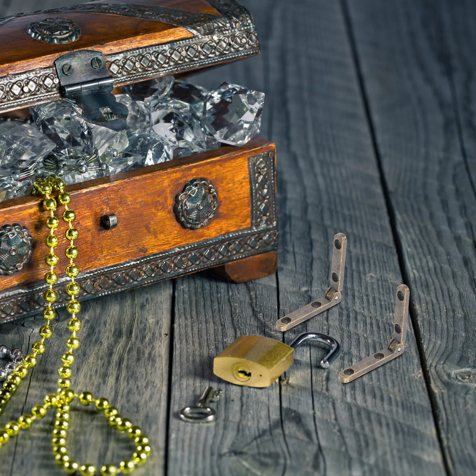 12Pcs Zinc Alloy Hinges Small Jewelry Box Chest Hinge Decorative Replacement for Wooden Furniture Cabinet Drawer Hardware
12Pcs Zinc Alloy Hinges Small Jewelry Box Chest Hinge Decorative Replacement for Wooden Furniture Cabinet Drawer Hardware