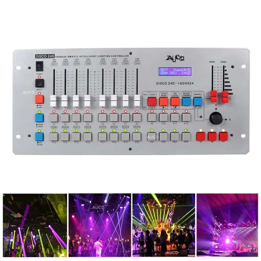 DMX240 Controller 16 Channels Moving Head Lights Beam Laser Effect Lights Par Lighting Stage DJ Disco Party Show Dimming Console
DMX240 Controller 16 Channels Moving Head Lights Beam Laser Effect Lights Par Lighting Stage DJ Disco Party Show Dimming Console