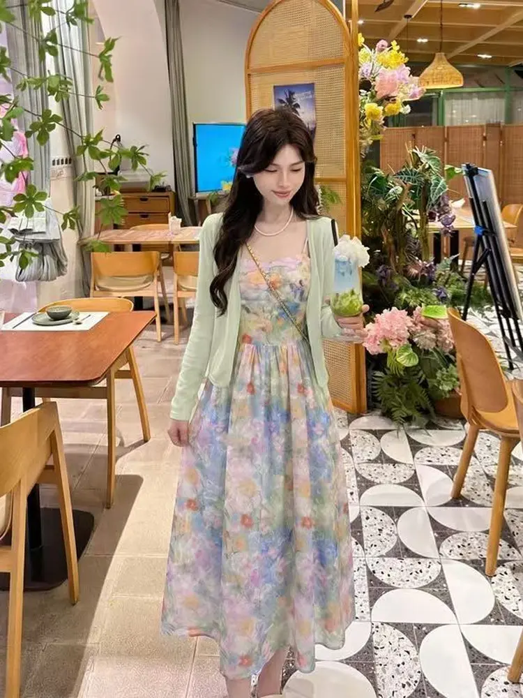 Romantic Floral Print Slimming Belted Halter Two-Piece Set Summer 2026 Photography Ready Beachwear Casual Comfortable Polyester
Romantic Floral Print Slimming Belted Halter Two-Piece Set Summer 2026 Photography Ready Beachwear Casual Comfortable Polyester