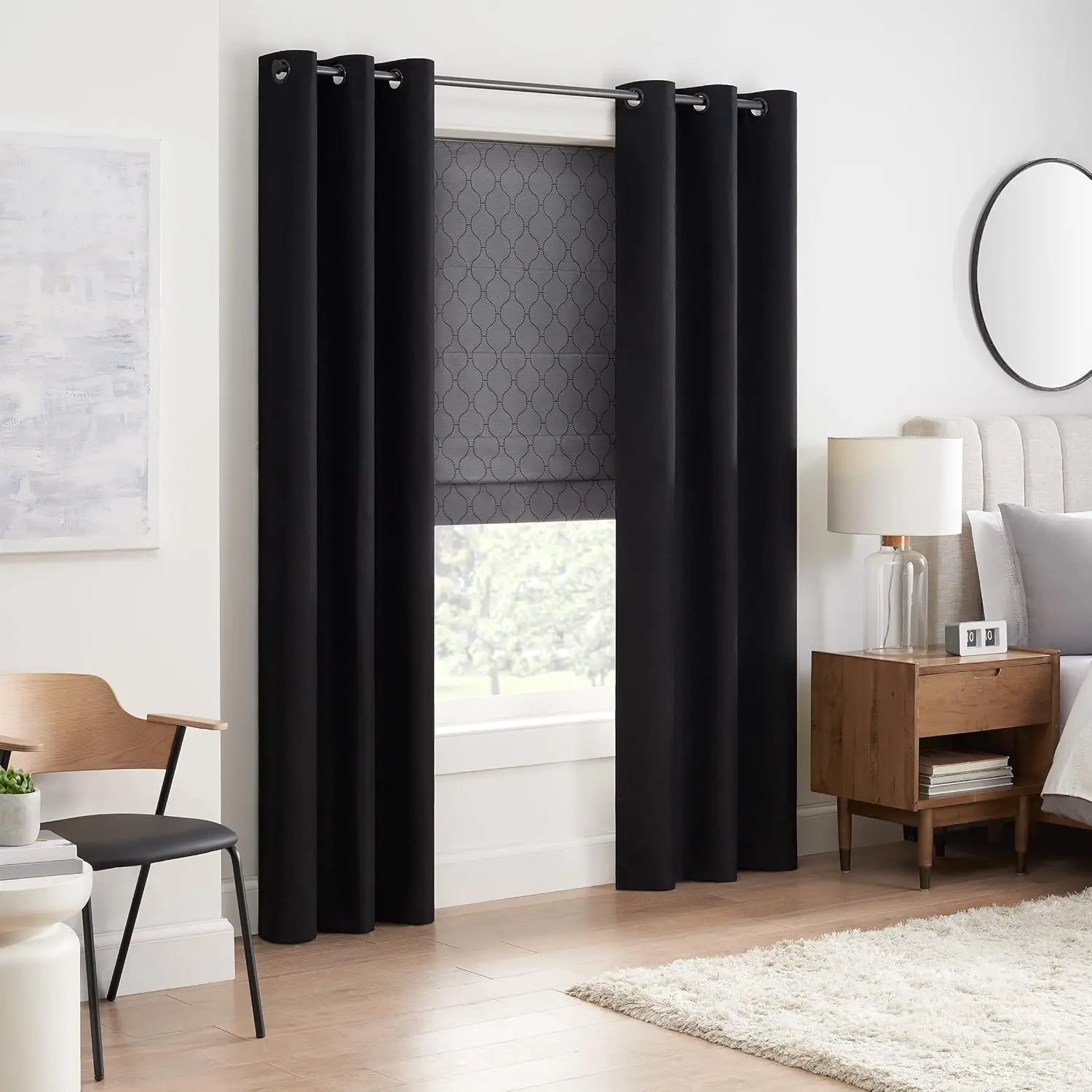 Darien Insulating Blackout Cordless Lined Window Roman Shade For Living Room, 39 In X 64 In, Grey
Darien Insulating Blackout Cordless Lined Window Roman Shade For Living Room, 39 In X 64 In, Grey