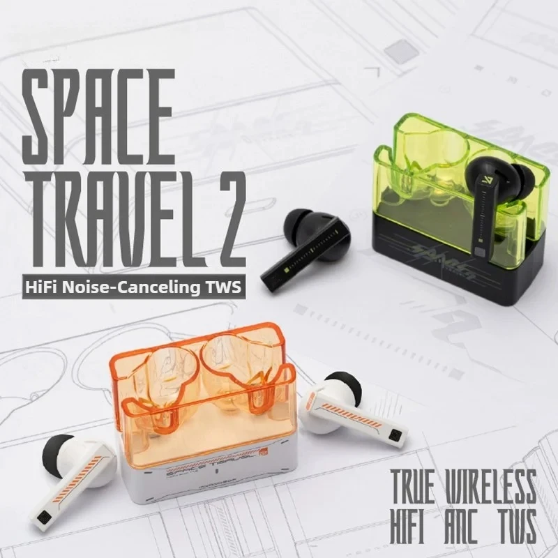 Space Travel 2 Headset HiFi Noise Reduction TWS Wireless Bluetooth 6.0 ANC Low Delay Game Mode SBC/AAC Game Headset
Space Travel 2 Headset HiFi Noise Reduction TWS Wireless Bluetooth 6.0 ANC Low Delay Game Mode SBC/AAC Game Headset