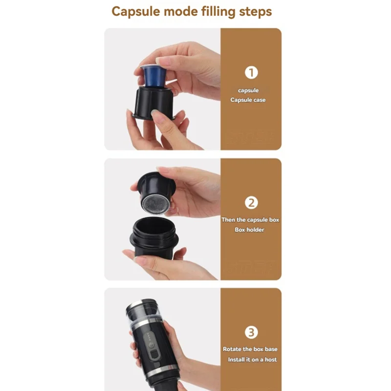 THIVN-Portable Coffee Maker Electric Espresso Machine High-Capacity (80Ml) Non-Heating Version For Camping Travel Office B
THIVN-Portable Coffee Maker Electric Espresso Machine High-Capacity (80Ml) Non-Heating Version For Camping Travel Office B