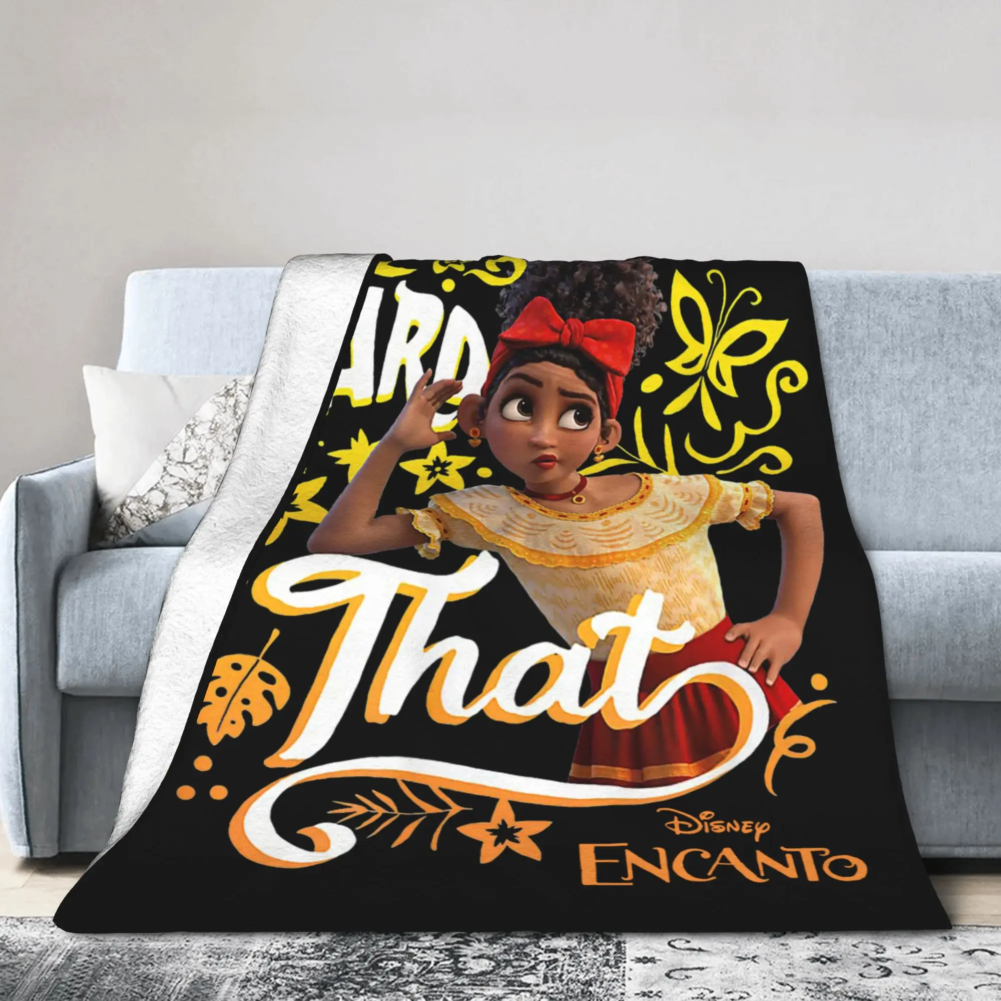 Encanto Wool Blankets Dolores I Heard That Portrait Creative Throw Blanket for Home 200x150cm Ultra-Soft
Encanto Wool Blankets Dolores I Heard That Portrait Creative Throw Blanket for Home 200x150cm Ultra-Soft