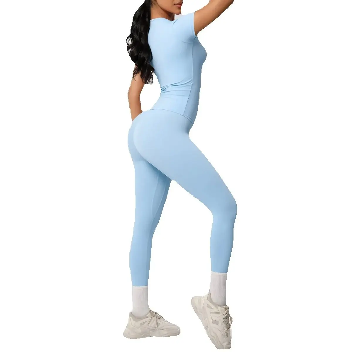 Yoga Set Women Sportswear Workout Clothes 2PCS Athletic Wear Gym Set Legging Fitness Short Sleeves Crop Top Sports Leggings
Yoga Set Women Sportswear Workout Clothes 2PCS Athletic Wear Gym Set Legging Fitness Short Sleeves Crop Top Sports Leggings