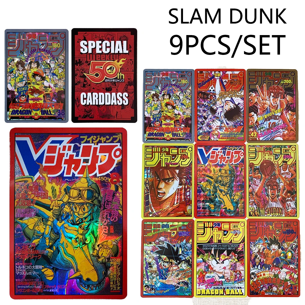 SLAM DUNK DIY 9 шт./компл. Сакураги Ханамичи Харуко Акаги Коллекционные карты Рефракционные радужные вспышки Праздничные подарки Akagi Takenori
SLAM DUNK DIY 9 шт./компл. Сакураги Ханамичи Харуко Акаги Коллекционные карты Рефракционные радужные вспышки Праздничные подарки Akagi Takenori