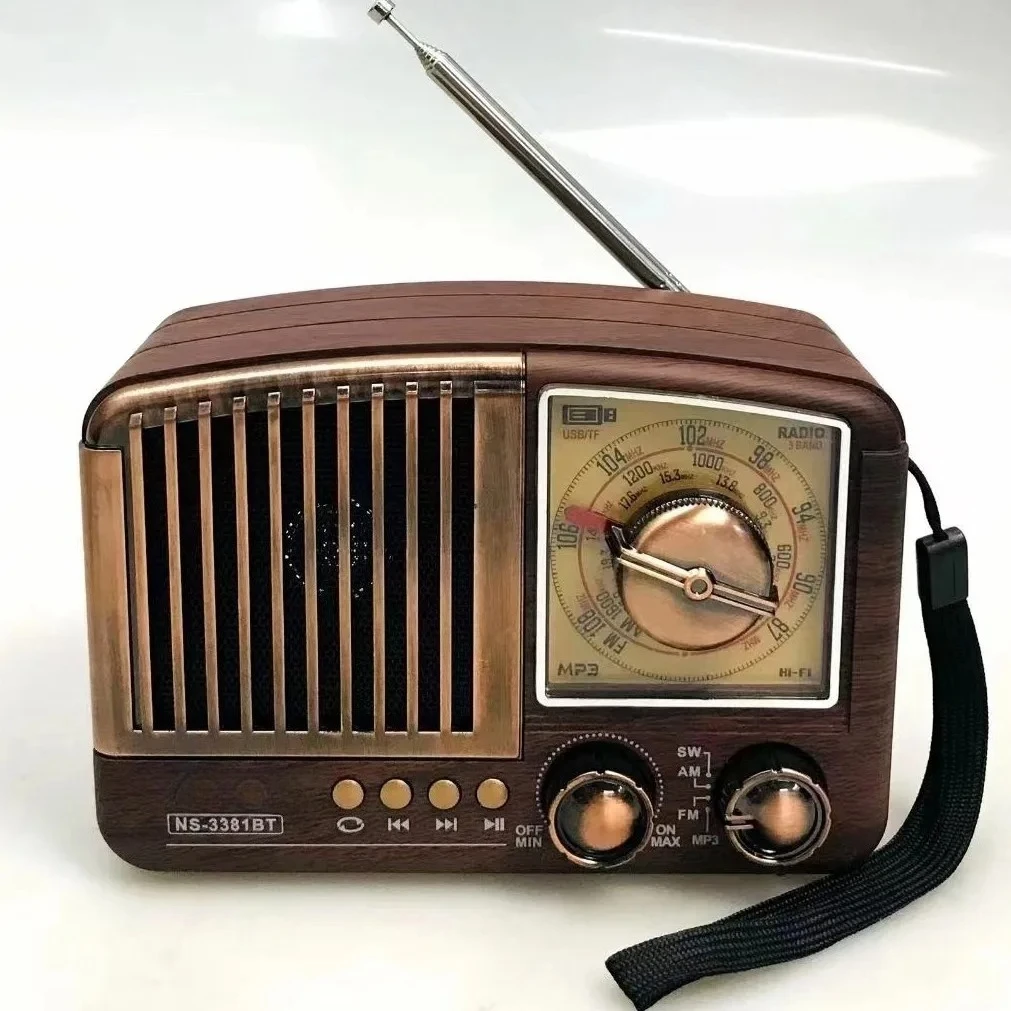 Retro Mini Radio Bluetooth Speaker Nostalgic Wood grain Desktop Home Decoration Mobile Phone Audio Gift
Retro Mini Radio Bluetooth Speaker Nostalgic Wood grain Desktop Home Decoration Mobile Phone Audio Gift