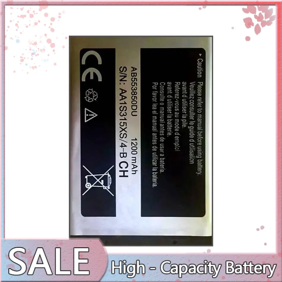 Для Samsung Galaxy D888 B5712C W629 W599 D988 Аккумулятор B5702C B5712C 1200 мАч Стабильный аккумулятор для мобильного телефона AB553850DU
Для Samsung Galaxy D888 B5712C W629 W599 D988 Аккумулятор B5702C B5712C 1200 мАч Стабильный аккумулятор для мобильного телефона AB553850DU