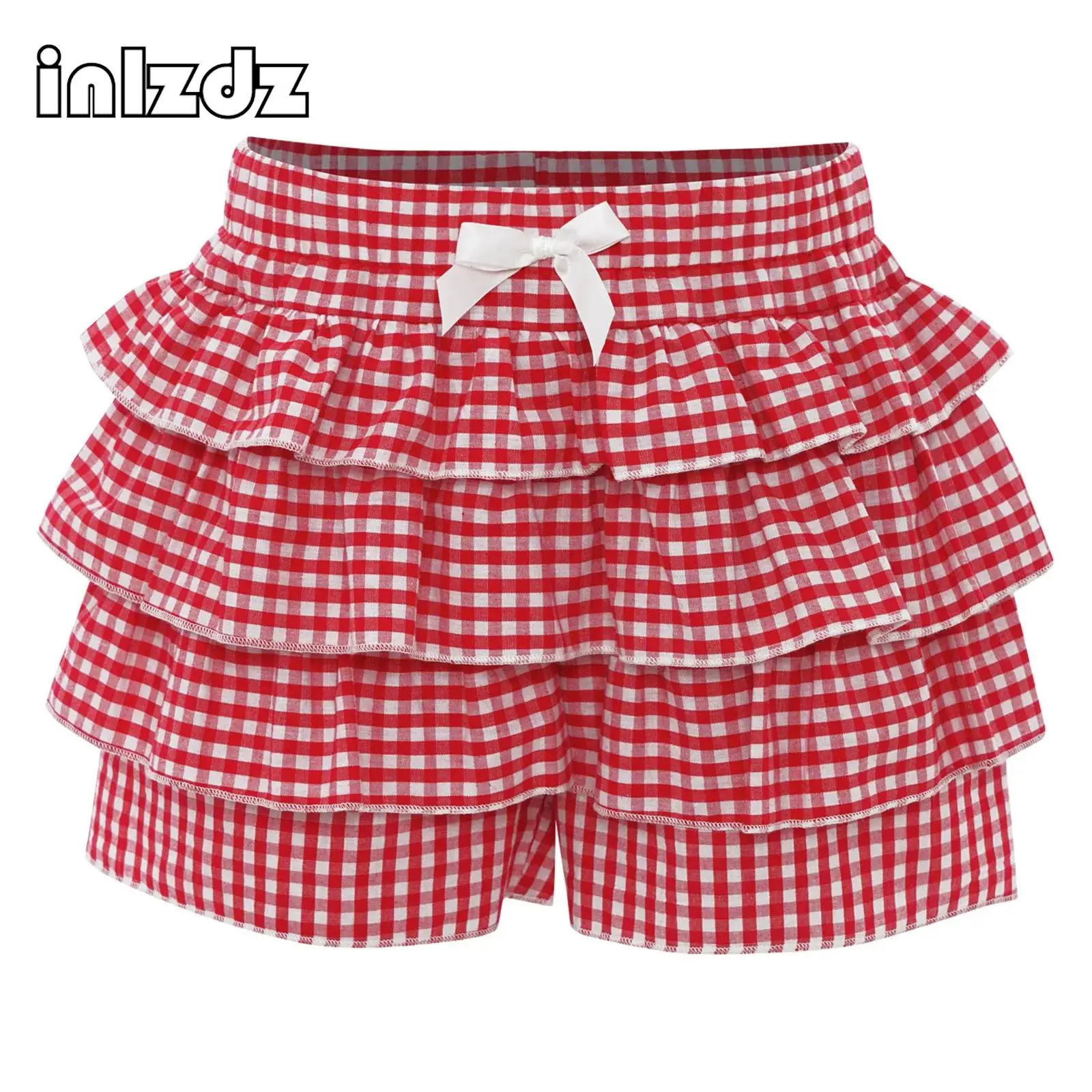 Kids Girls Bow Elastic Waistband Tiered Ruffle Plaid Pattern Shorts for Halloween Theme Party Cosplay Casual Daily Wear Shorts
Kids Girls Bow Elastic Waistband Tiered Ruffle Plaid Pattern Shorts for Halloween Theme Party Cosplay Casual Daily Wear Shorts