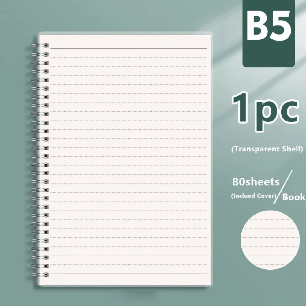 A4/A5/A6/B5 Coil Notebook Grids/Blank/Horizontal Line Flip Over Design Spiral Notepad Diary Book School Office Supplies
A4/A5/A6/B5 Coil Notebook Grids/Blank/Horizontal Line Flip Over Design Spiral Notepad Diary Book School Office Supplies