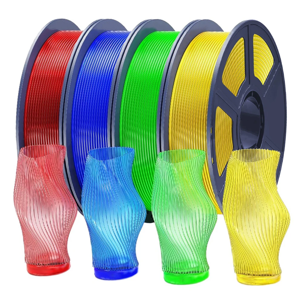 Translucent Filament PETG 1.75mm 1kg/500g/250g/200g 3D Printing Filament High Toughness Transparent PETG Blue Green Red Orange
Translucent Filament PETG 1.75mm 1kg/500g/250g/200g 3D Printing Filament High Toughness Transparent PETG Blue Green Red Orange