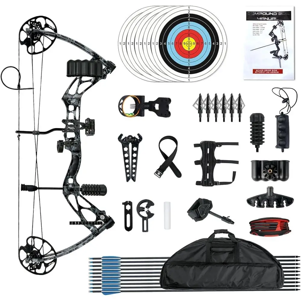 Регулируемый блочный лук для взрослых, сила натяжения 30-70 фунтов, длина от оси до оси 18-31 дюйм, сделано в США, для правой руки, до 320 IBO.
Регулируемый блочный лук для взрослых, сила натяжения 30-70 фунтов, длина от оси до оси 18-31 дюйм, сделано в США, для правой руки, до 320 IBO.