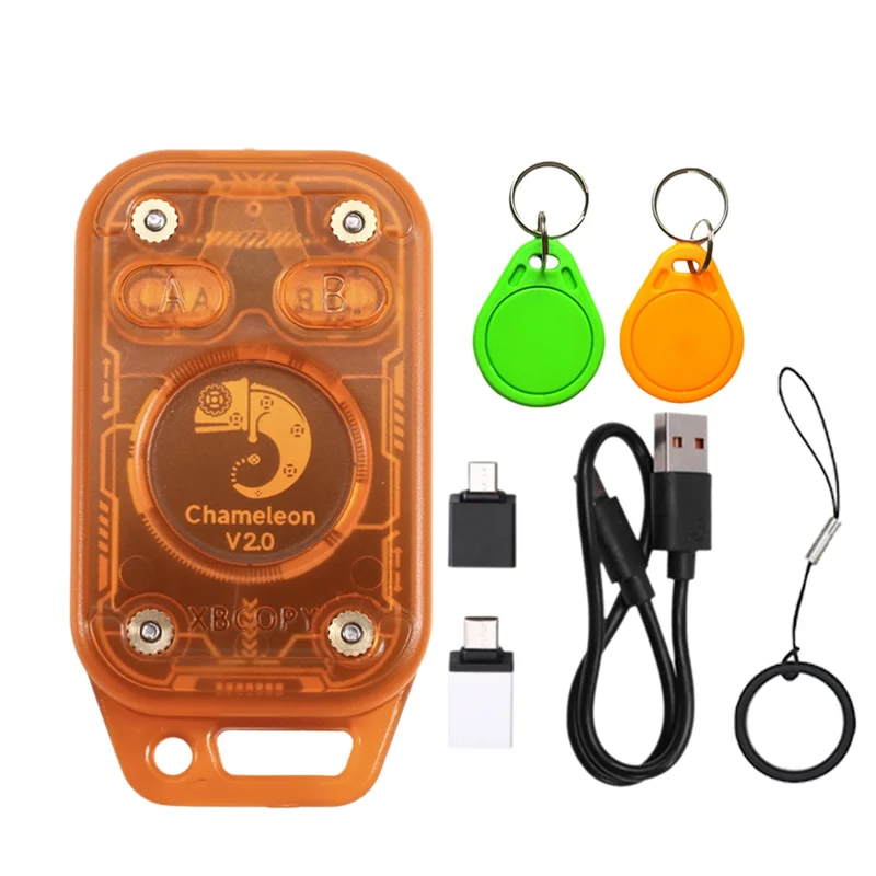 【MUST-HAVE】Chameleon V2.0 RFID Smart Chip Duplicator Chameleon Ultra Reader Emulator+ 2XUID Keychain NFC Card Decoder 125K 13.56
【MUST-HAVE】Chameleon V2.0 RFID Smart Chip Duplicator Chameleon Ultra Reader Emulator+ 2XUID Keychain NFC Card Decoder 125K 13.56