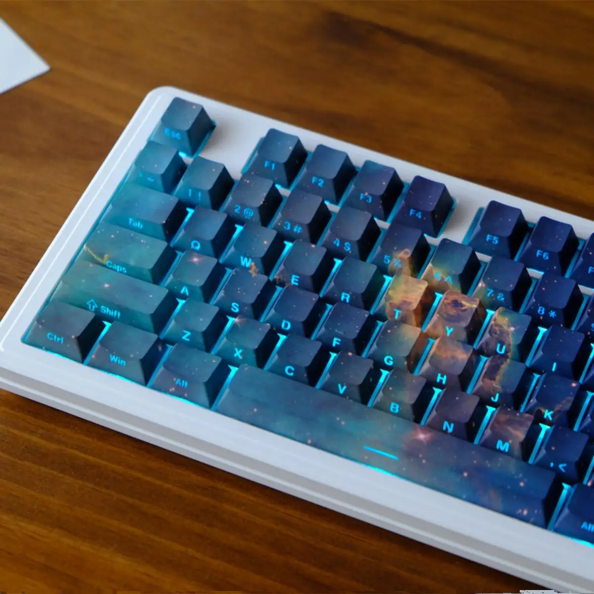 130 Keys Carina Nebula Dye Sublimation PBT Keycap Side-lit Shine Through Keycaps Cherry Profile for MX Switches Gaming Keyboard
130 Keys Carina Nebula Dye Sublimation PBT Keycap Side-lit Shine Through Keycaps Cherry Profile for MX Switches Gaming Keyboard