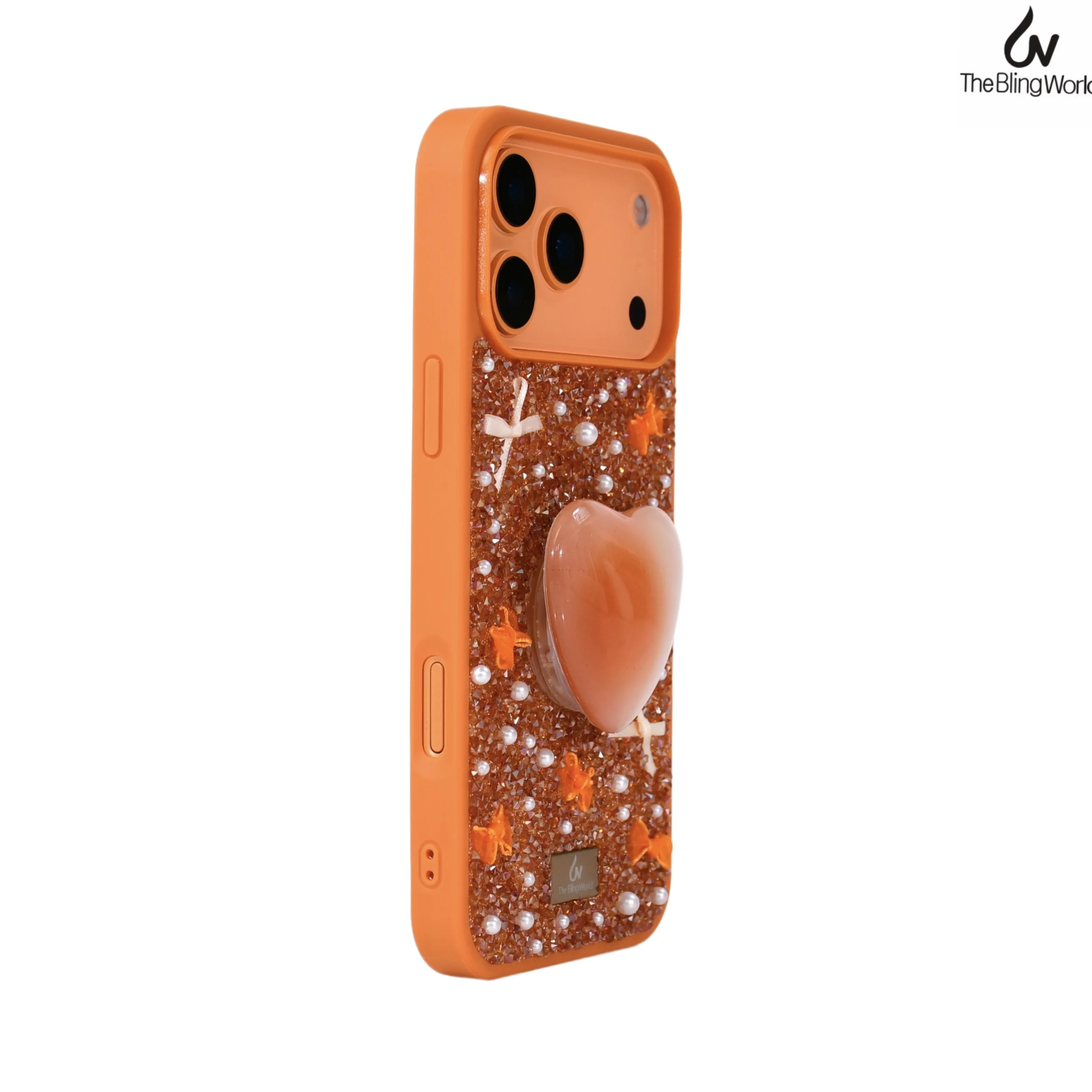 The Bling World 3D Heart Airbag Stand Case for iPhone 17 16 15 14 Pro Max Plus Air Luxury Bow Pearl Diamond Rhinestone TPU Cover
The Bling World 3D Heart Airbag Stand Case for iPhone 17 16 15 14 Pro Max Plus Air Luxury Bow Pearl Diamond Rhinestone TPU Cover