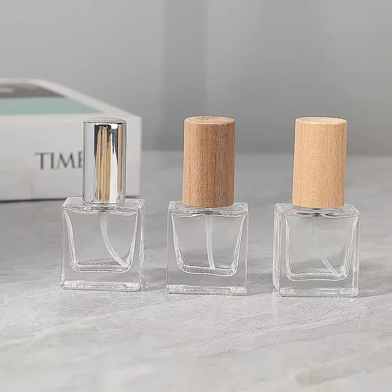 10pcs 10ml Transparent Thick Glass Perfume Spray Bottle with Wood Cap Empty Perfume Atomizer Portable Square Refillable Bottles
10pcs 10ml Transparent Thick Glass Perfume Spray Bottle with Wood Cap Empty Perfume Atomizer Portable Square Refillable Bottles