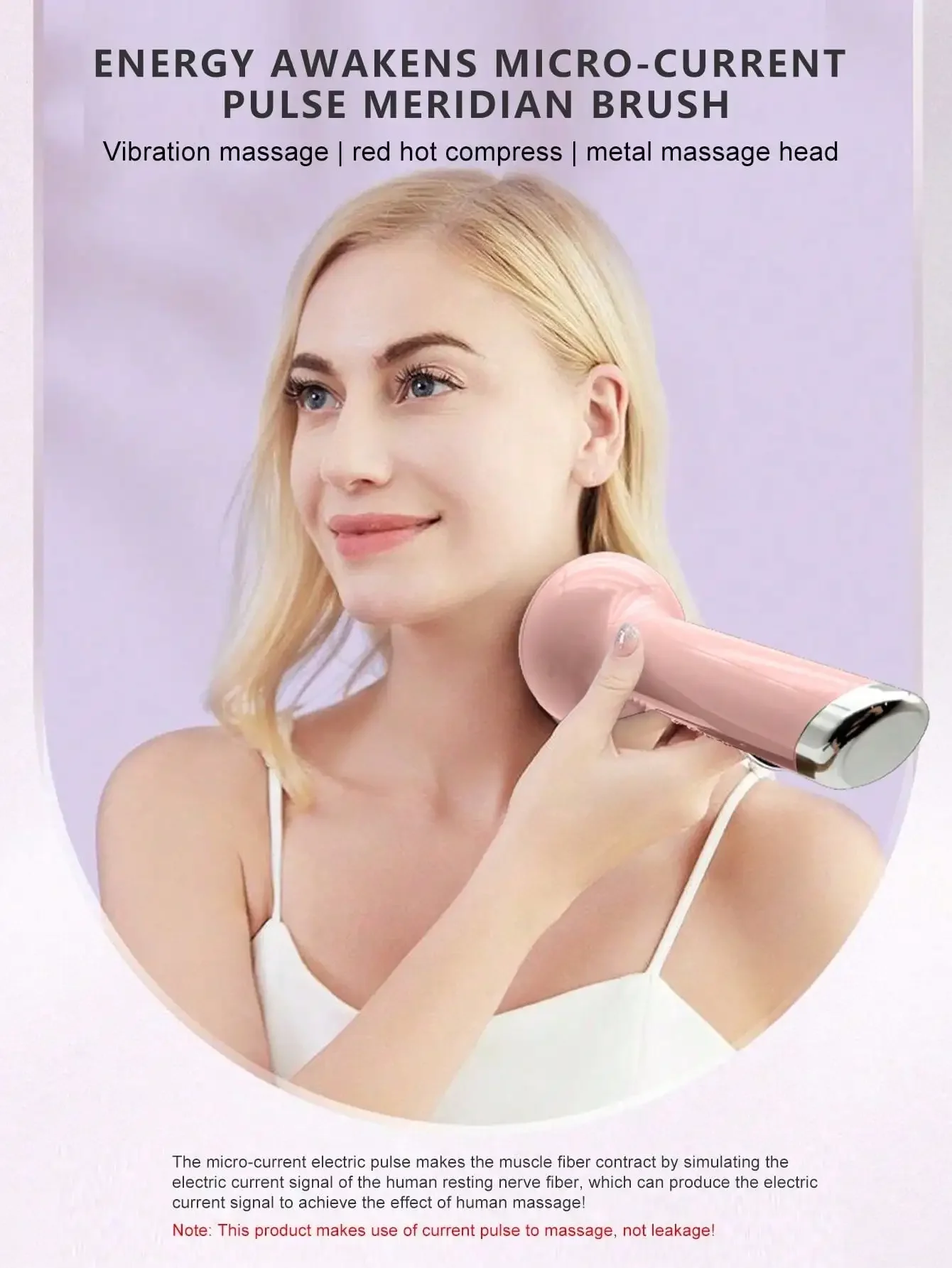 1pc Full Body Meridian Brush With Micro Current Vibration, Rechargeable For Whole Family, Male, Female And Elderly
1pc Full Body Meridian Brush With Micro Current Vibration, Rechargeable For Whole Family, Male, Female And Elderly