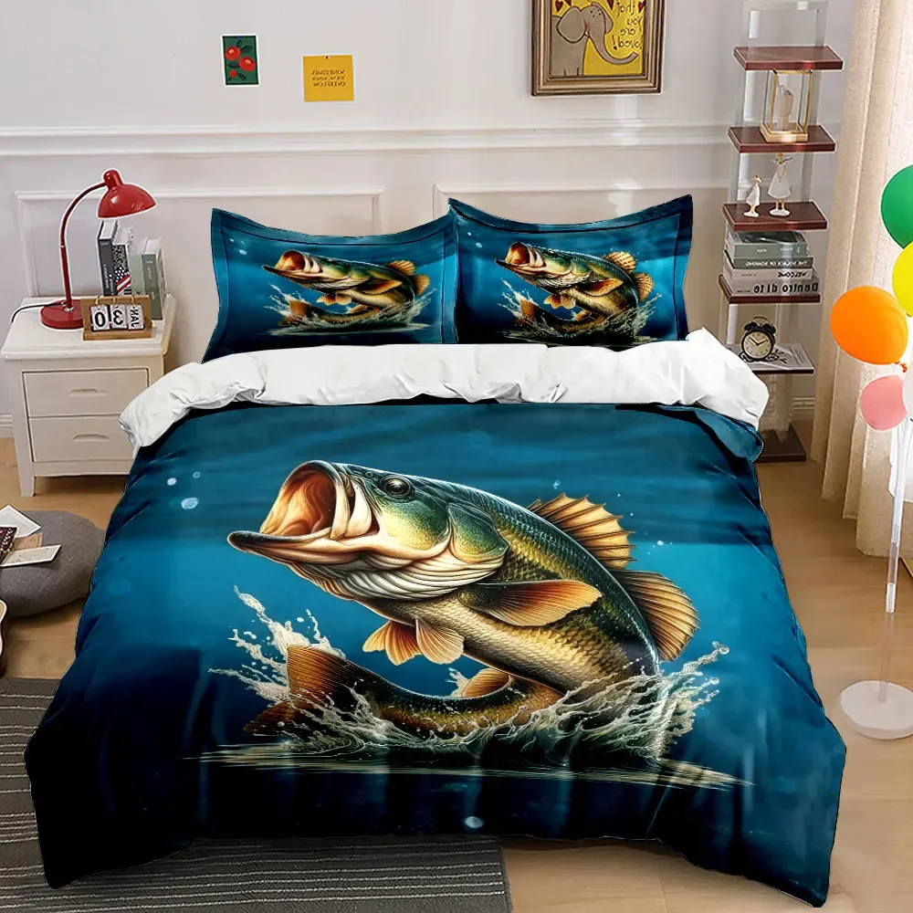 "Fishing Themed Artwork Set" Multiple sizes kid's and adults' bedroom Exquisite 3PC bedding set, gift
"Fishing Themed Artwork Set" Multiple sizes kid's and adults' bedroom Exquisite 3PC bedding set, gift