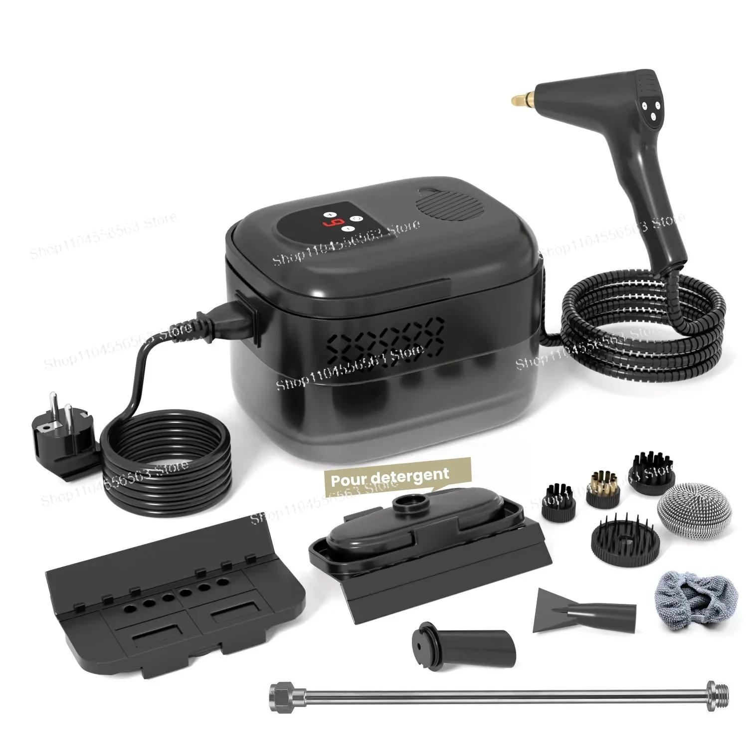 Smart 1500W Steam Cleaner, 3 Bar High Pressure with Brush Heads for 110V/220V Home Use
Smart 1500W Steam Cleaner, 3 Bar High Pressure with Brush Heads for 110V/220V Home Use