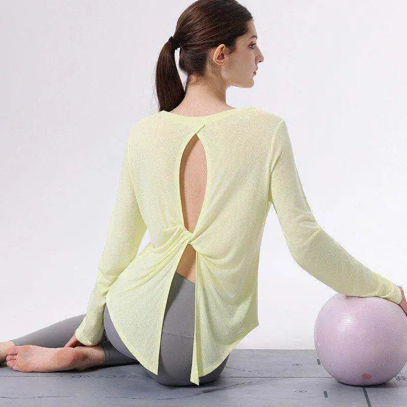 Long Sleeve Running Sports Top Women's Loose Breathable Yoga Fitness Clothing Slimming Upper Body Fitness Shirt
Long Sleeve Running Sports Top Women's Loose Breathable Yoga Fitness Clothing Slimming Upper Body Fitness Shirt
