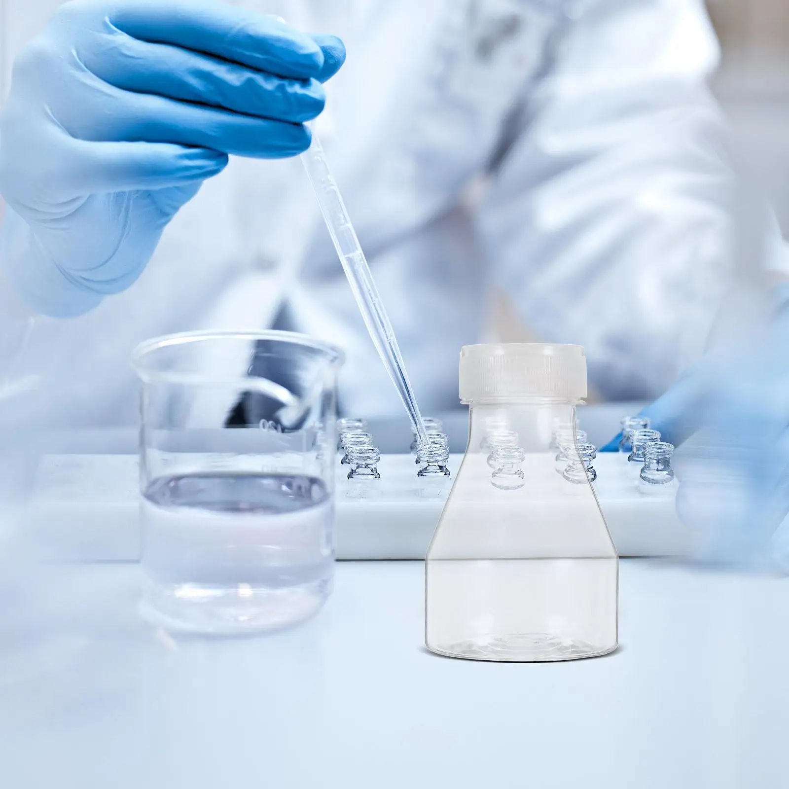 High Temperature Culture Bottle Flask Cell Sample Bottles Container Transparent Plastic
High Temperature Culture Bottle Flask Cell Sample Bottles Container Transparent Plastic