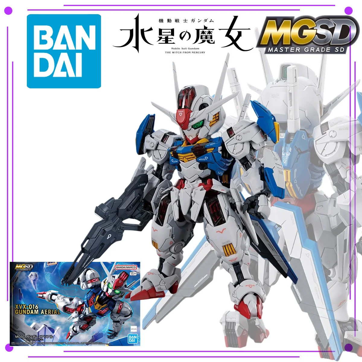 BANDAI MGSD 1/144 XVX-016 Gundam Aerial The Witch From Mercury Articulated Plastic Model Kit Action Figure Collectible Gift
BANDAI MGSD 1/144 XVX-016 Gundam Aerial The Witch From Mercury Articulated Plastic Model Kit Action Figure Collectible Gift