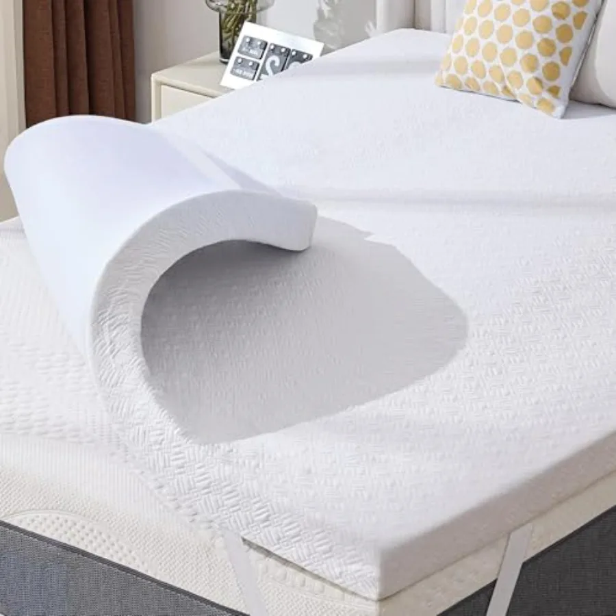 Mattress Topper Size Soft Memory Foam for Back Pain Relief Breathable Bed Topper with CertiPUR-US Certified
Mattress Topper Size Soft Memory Foam for Back Pain Relief Breathable Bed Topper with CertiPUR-US Certified