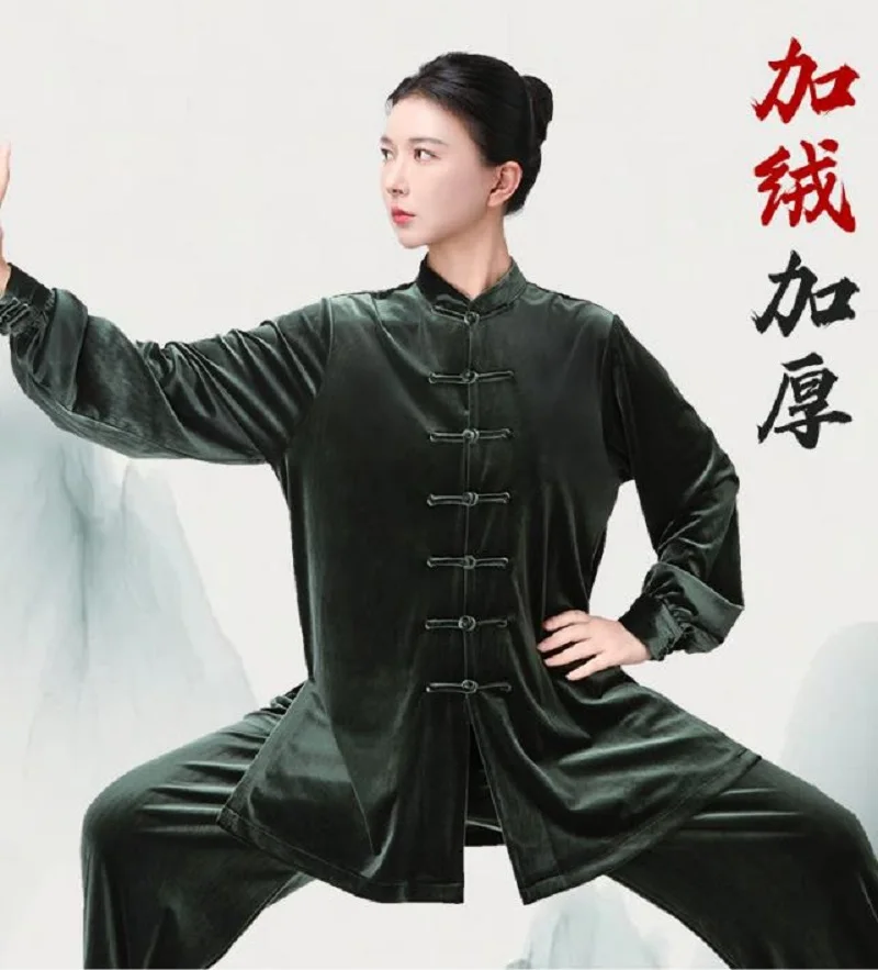 New Chinese Style Women's Autumn Winter Thick Gold Velvet Tai Chi Suit Kung Fu Clothing Martial Arts Performance Costume Sets
New Chinese Style Women's Autumn Winter Thick Gold Velvet Tai Chi Suit Kung Fu Clothing Martial Arts Performance Costume Sets
