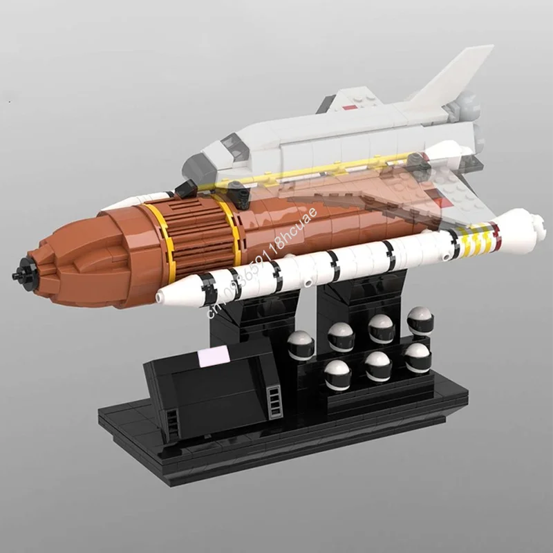 580pcs MOC 40th Anniversary Space Shuttle Challenger Booster Display Stand nan Model Building blocks Kids Toys Christmas gifts
580pcs MOC 40th Anniversary Space Shuttle Challenger Booster Display Stand nan Model Building blocks Kids Toys Christmas gifts