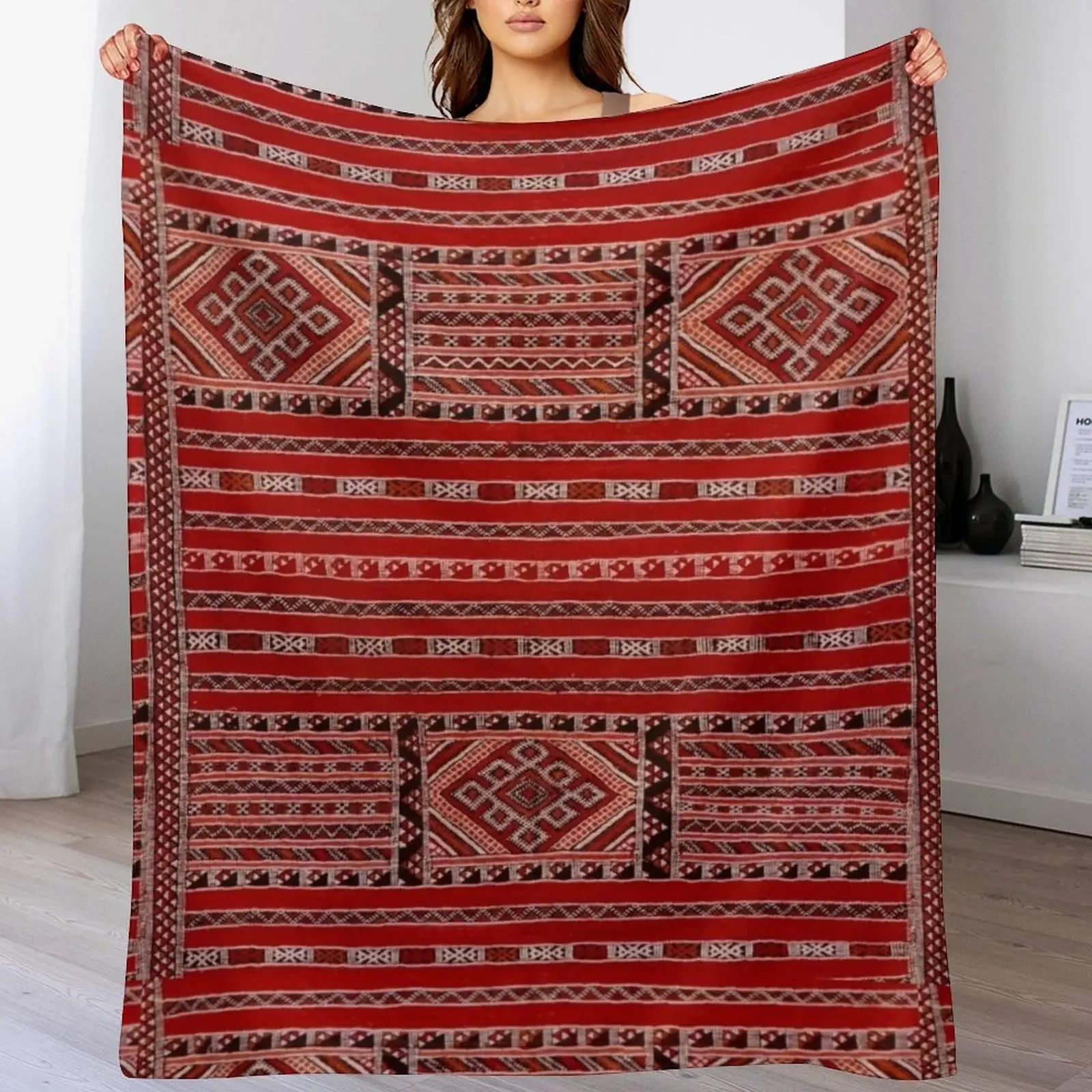 Vintage Moroccan Pattern - Warm Palette Throw Blanket Modern Design Soft Blanket for Home Decor
Vintage Moroccan Pattern - Warm Palette Throw Blanket Modern Design Soft Blanket for Home Decor