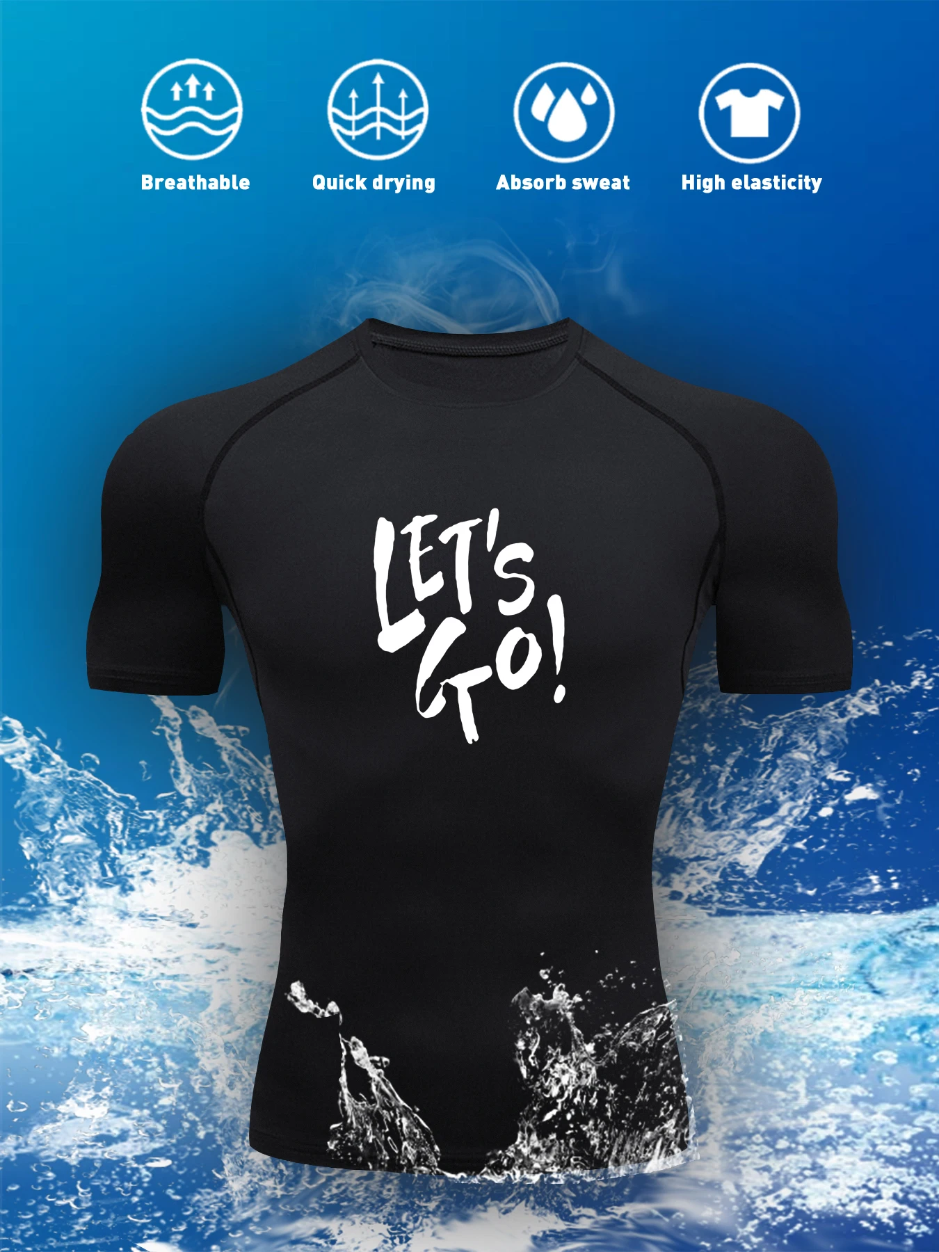 Men's Tight T-shirt Quick Dry Breathable Running T Shirts Printing Fitness Sportwear Tees Summer Thin Slim Short Sleeve Tops
Men's Tight T-shirt Quick Dry Breathable Running T Shirts Printing Fitness Sportwear Tees Summer Thin Slim Short Sleeve Tops