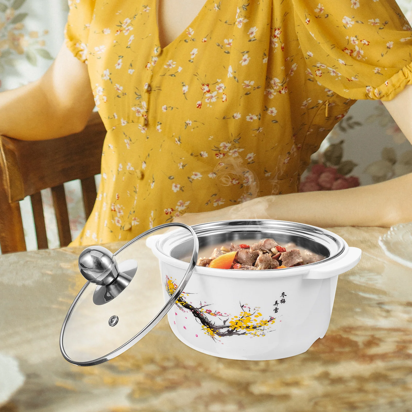Single Hot Pot Lid Small Soup Kitchen Cookware Pan Cover Sauce Stove Top Hotpot Metal Stainless Steel Compact Storage
Single Hot Pot Lid Small Soup Kitchen Cookware Pan Cover Sauce Stove Top Hotpot Metal Stainless Steel Compact Storage