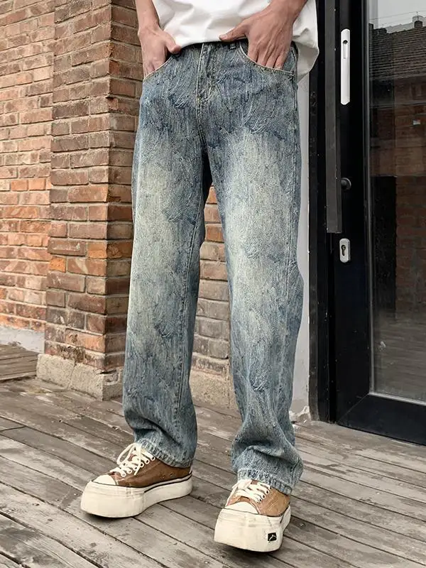 American Sle Casual High Street Vintage Men's Jeans Spring Summer Loose Straight Leg Long Pants Wear Resistant Faion Urban
American Sle Casual High Street Vintage Men's Jeans Spring Summer Loose Straight Leg Long Pants Wear Resistant Faion Urban